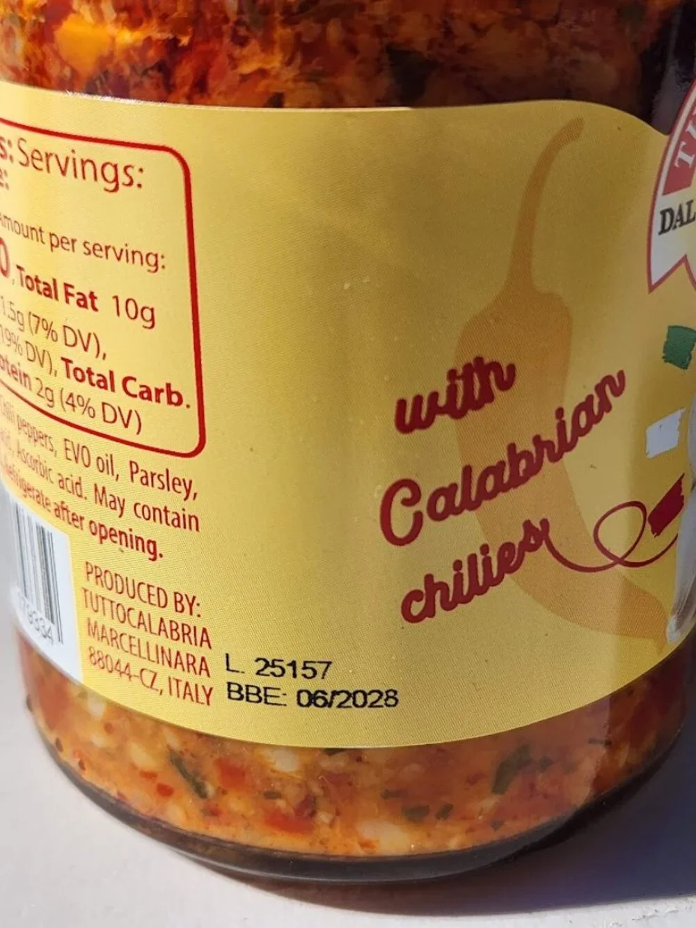 Tutto Calabria Spicy Garlic Sauce in Oil  6.5 oz Kitchen Tools  FAST SHIPPING!